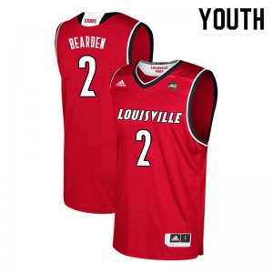 Youth Louisville Cardinals Sam Bearden #2 Red NCAA Jerseys 292951-116