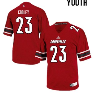 Youth Louisville Cardinals Trevion Cooley #23 Red University Jerseys 900401-791