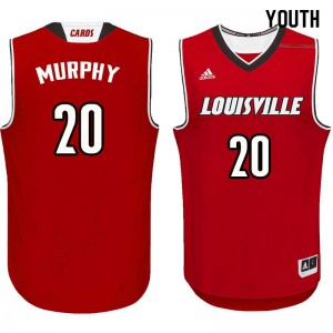 Youth Louisville Cardinals Allen Murphy #20 Red High School Jersey 117915-809