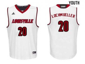 Youth Louisville Cardinals Bob Lochmueller #20 White University Jersey 906233-875
