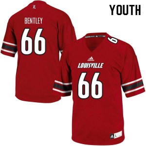 Youth Louisville Cardinals Cole Bentley #66 Red Alumni Jerseys 366360-534