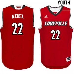 Youth Louisville Cardinals Deng Adel #22 Red High School Jerseys 970314-572