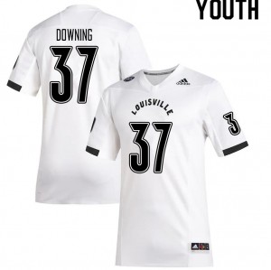 Youth Louisville Cardinals Isiah Downing #37 Alumni White Jersey 654199-526