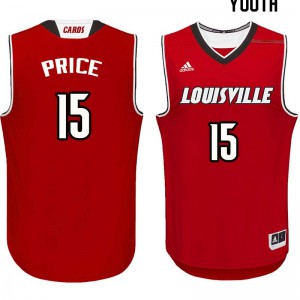 Youth Louisville Cardinals Jim Price #15 Red Basketball Jerseys 975902-515