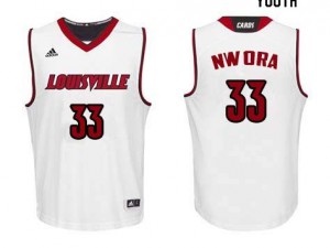 Youth Louisville Cardinals Jordan Nwora #33 Alumni White Jerseys 130627-251