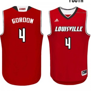 Youth Louisville Cardinals Lancaster Gordon #4 College Red Jersey 902499-194