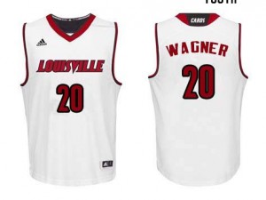 Youth Louisville Cardinals Milt Wagner #20 White High School Jerseys 365634-591