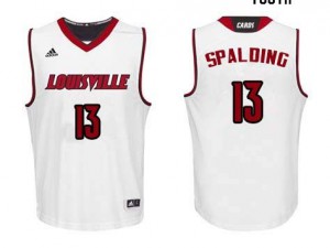 Youth Louisville Cardinals Ray Spalding #13 High School White Jerseys 415247-684