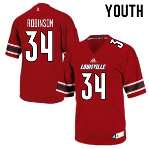 Youth Louisville Cardinals Robert Robinson #34 Player Red Jersey 211043-959