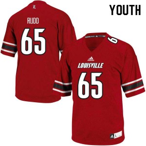 Youth Louisville Cardinals Ronald Rudd #65 Red Alumni Jerseys 287535-778
