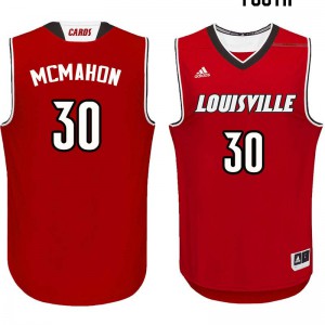 Youth Louisville Cardinals Ryan McMahon #30 Official Red Jerseys 567890-821