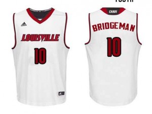 Youth Louisville Cardinals Ulysses Bridgeman #10 College White Jerseys 803336-634